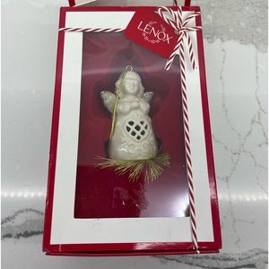 Lenox Angel Wishes Heart Bell Christmas Ornament